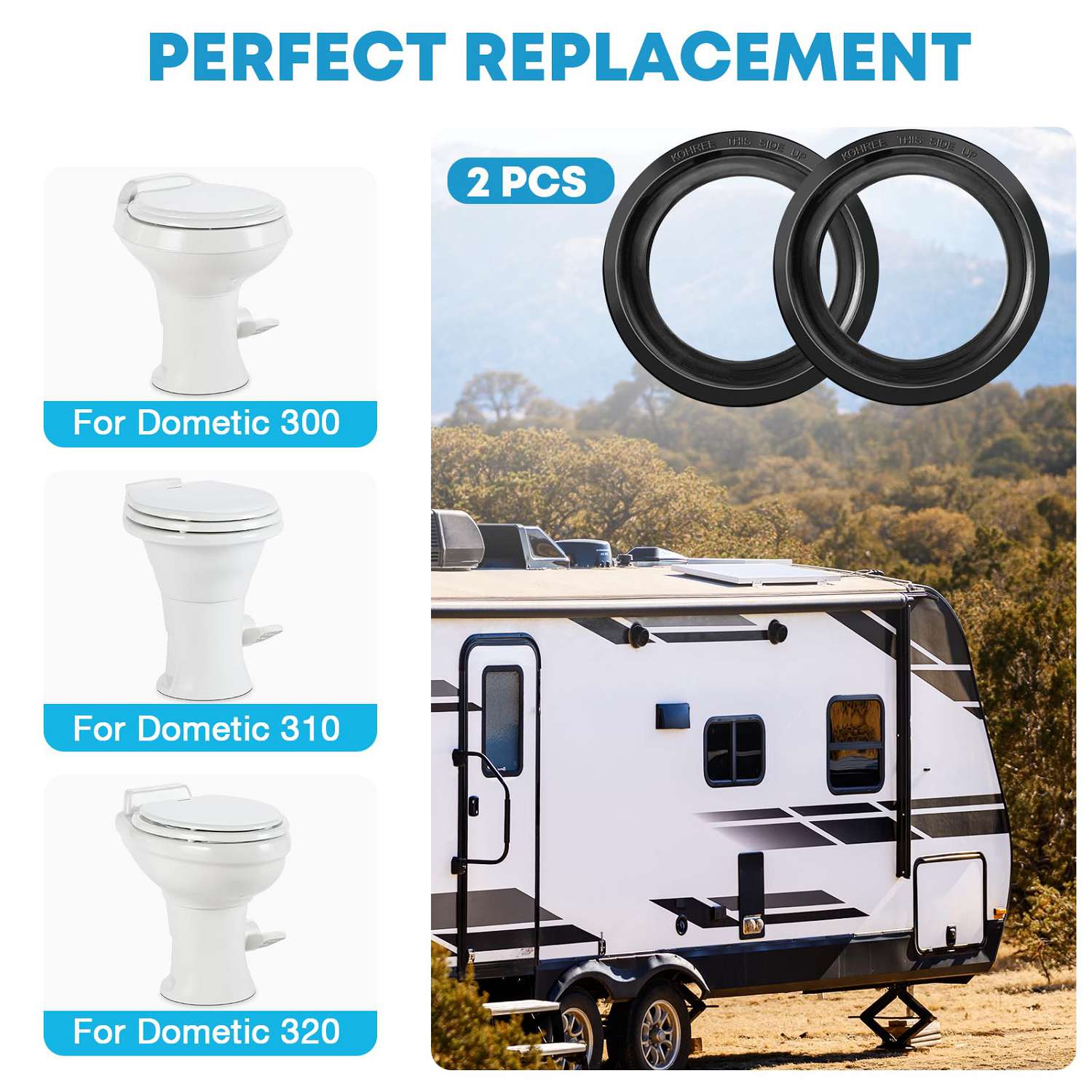 RV toilet seal kit