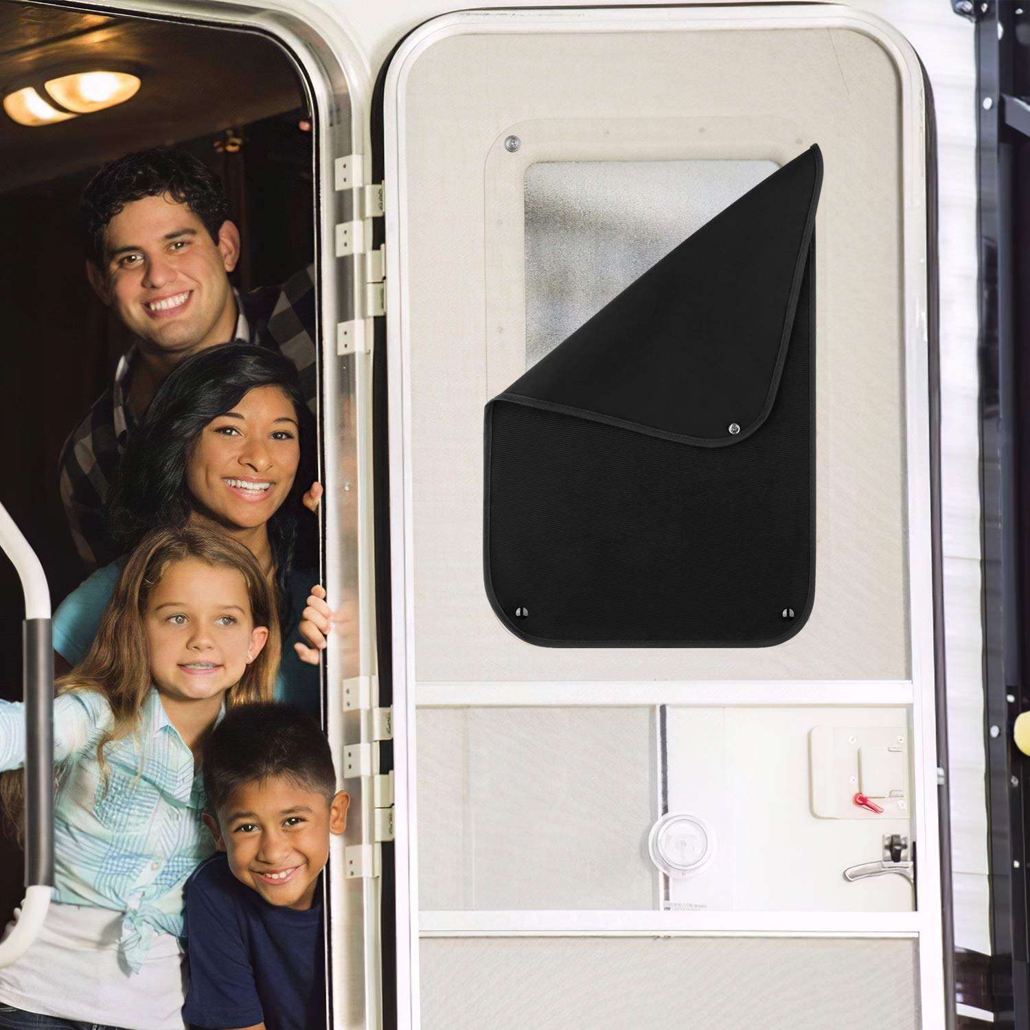 rv window door shade