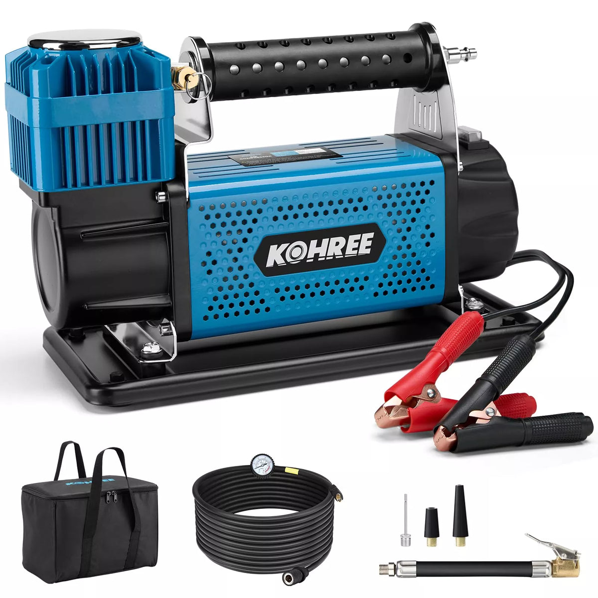Kohree tire inflator with accessorie 