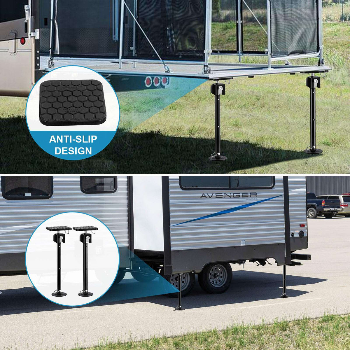 Kohree RV Slide Out Supports with Flat Top 5000 lbs Camper Jacks