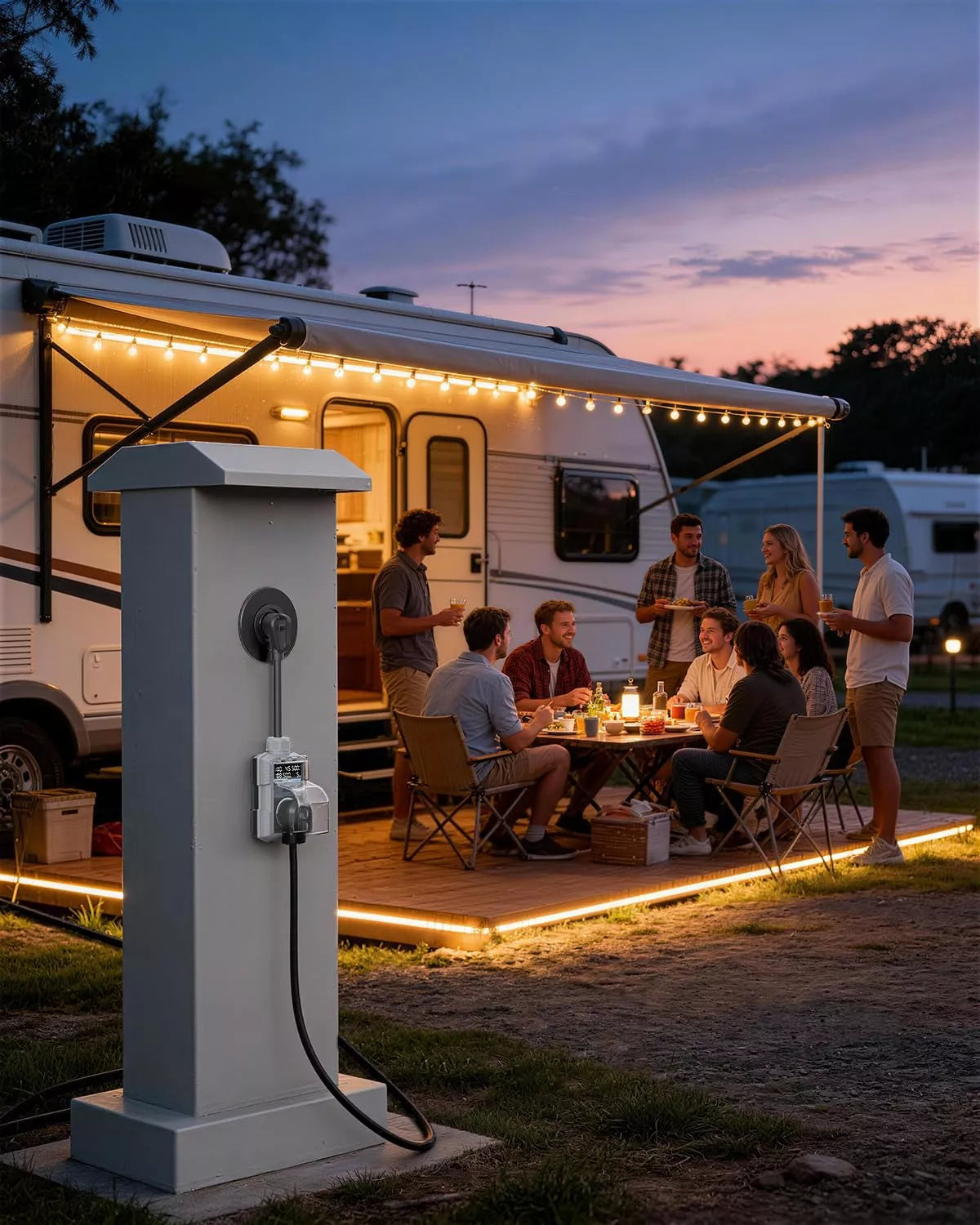 Kohree surge protector 30 amp for rv using in campground