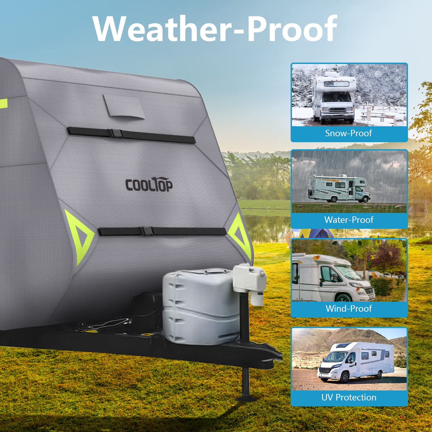 CoolTop Travel Trailer Cover Best RV Cover for Winter Kohree