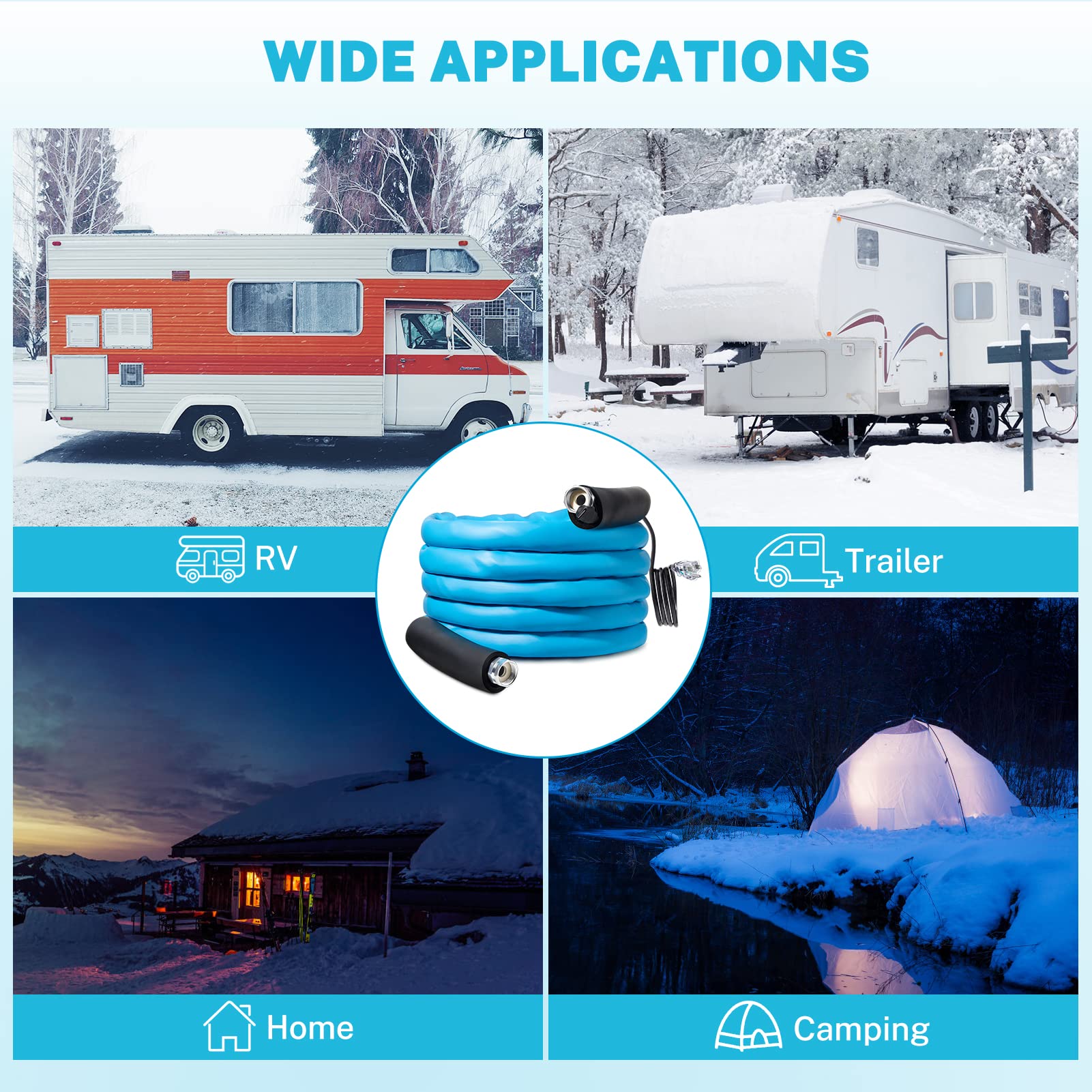 travel trailer heated water hose