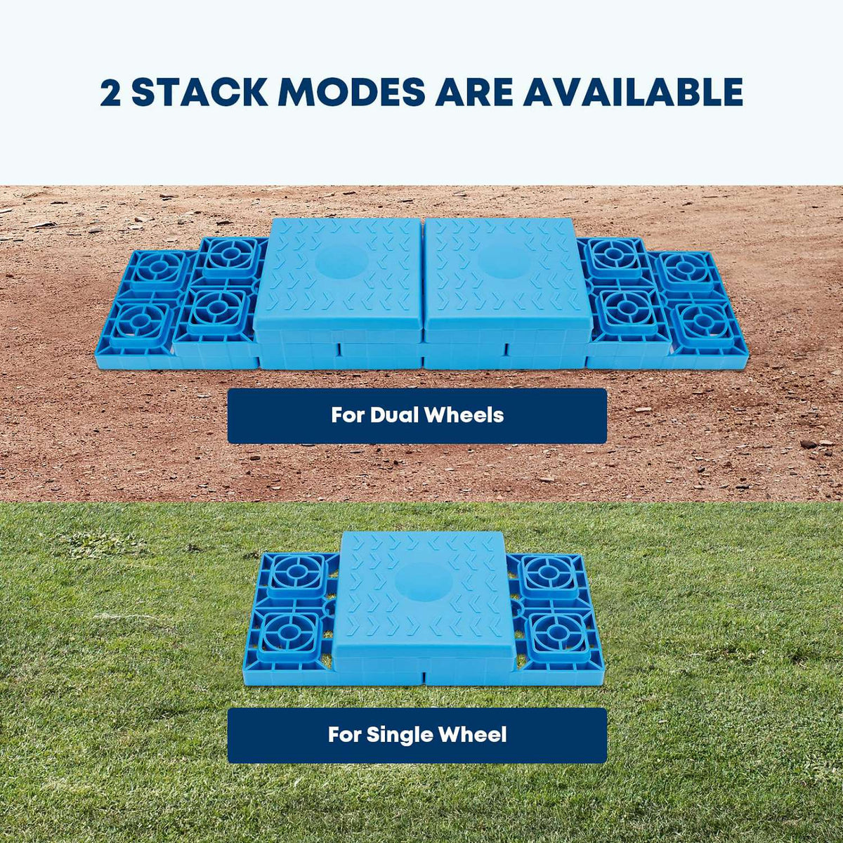 Kohree RV Leveling Blocks 12 Pack 35,000 lbs | Camper Leveler