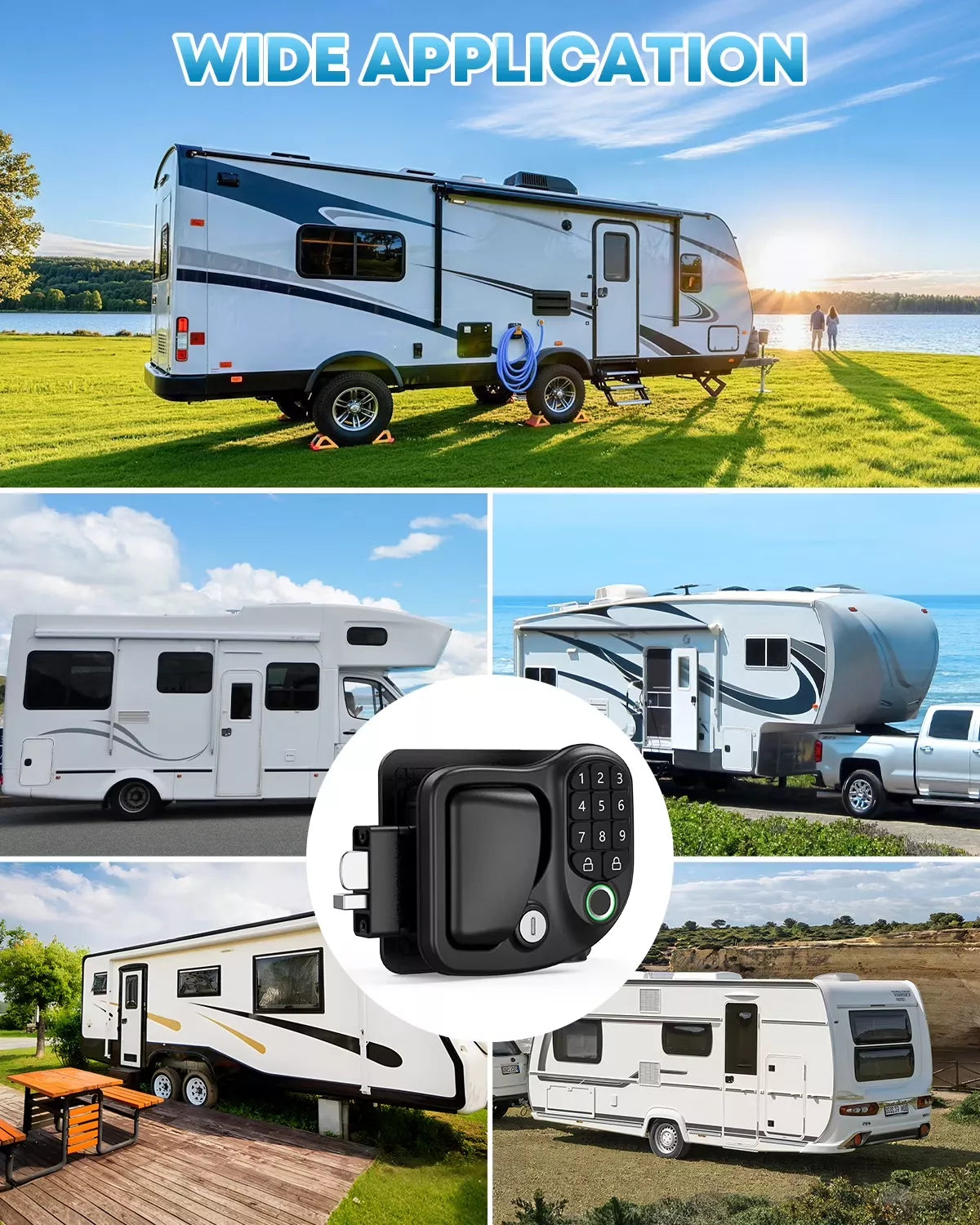 Kohree Smart RV Lock Tuya App Bluetooth Control and Entry Logs