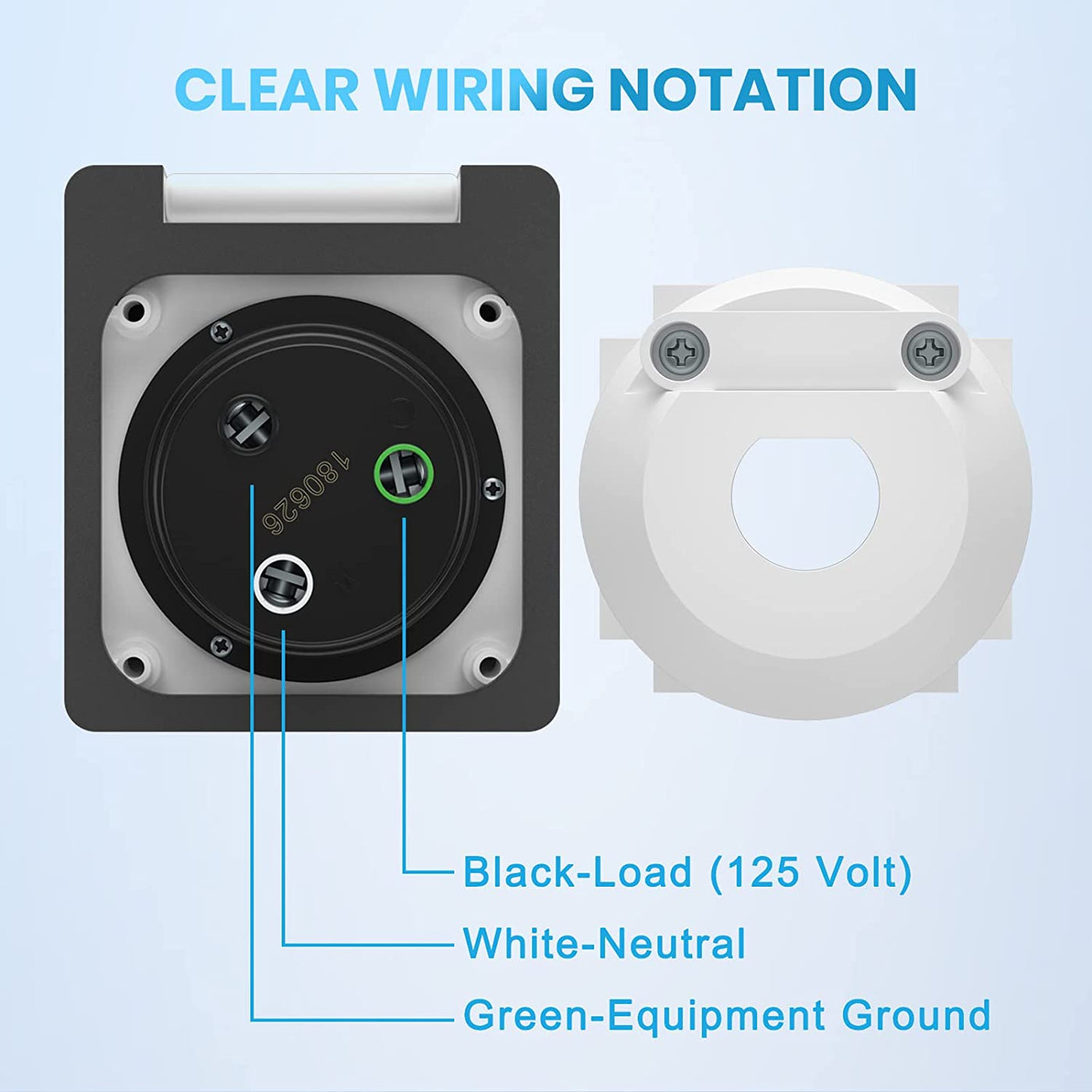Kohree 50 Amp Shore Power Inlet | RV Power Plug Twist Lock Inlet