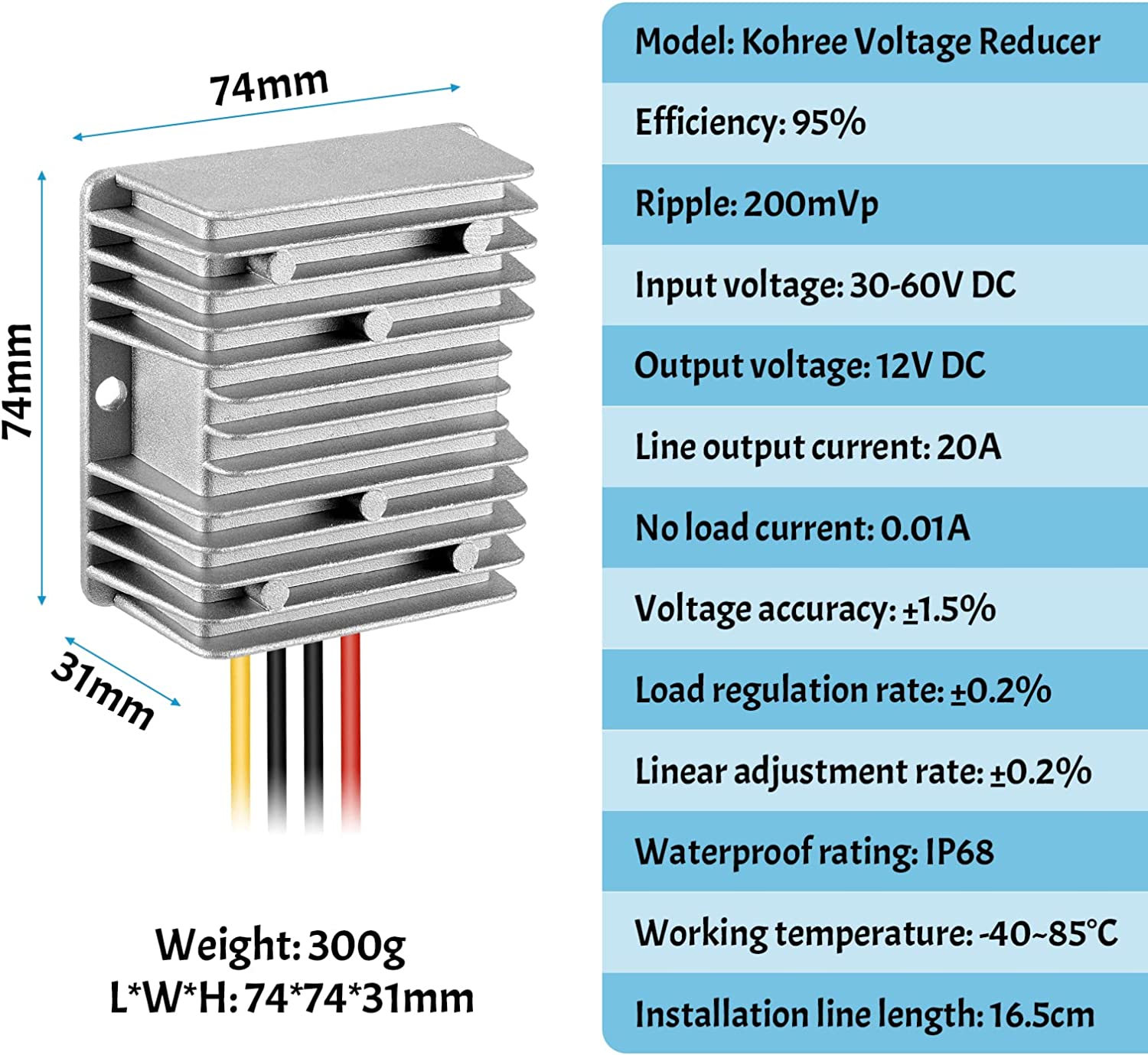 36V to 12V Step Down Converter, 10A