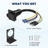 4 Way Flat to 7 Way Round Blade Trailer Adapter