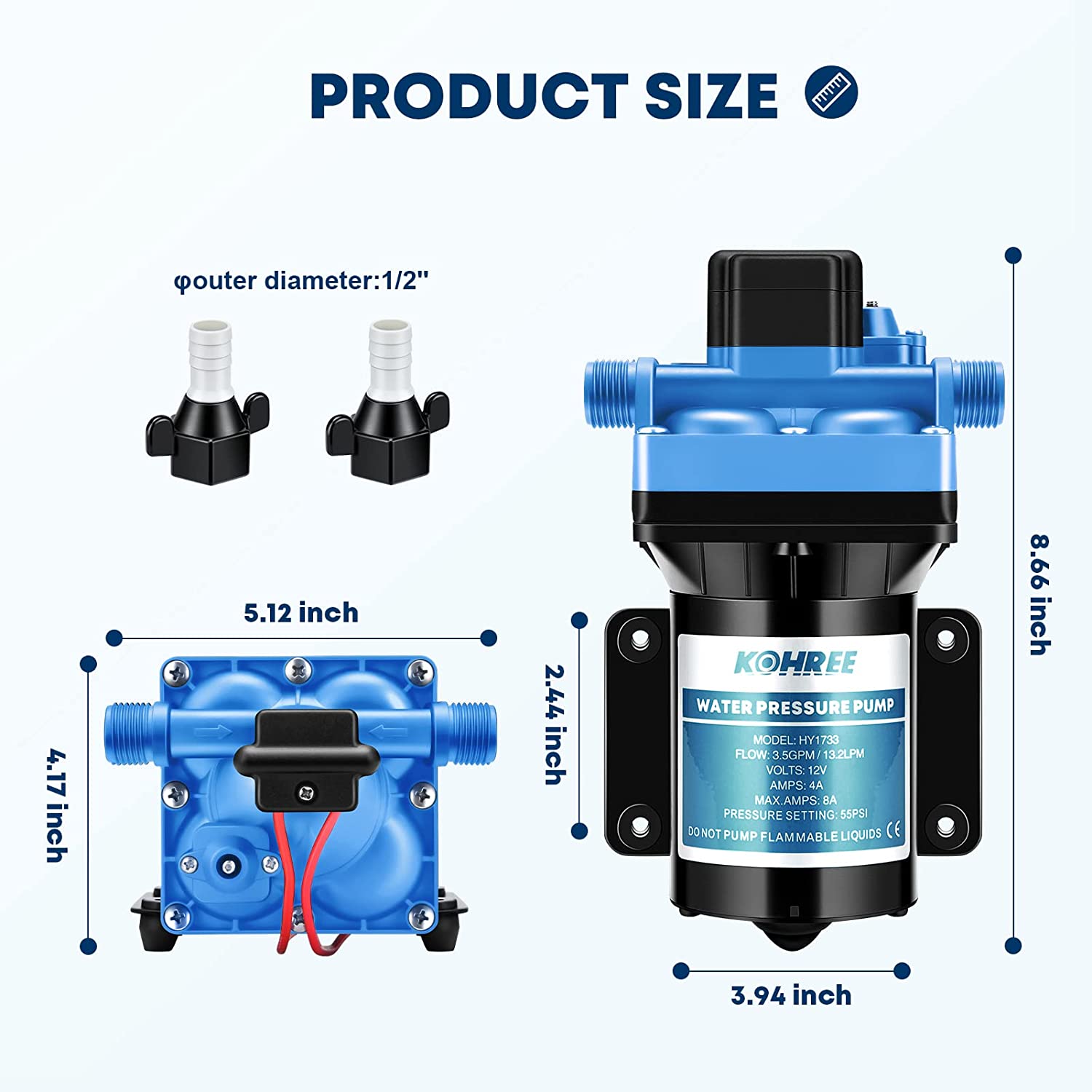 RV Fresh Water Pump - kohree