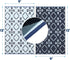 Reversible RV Outdoor Mats 9' x 12', Blue