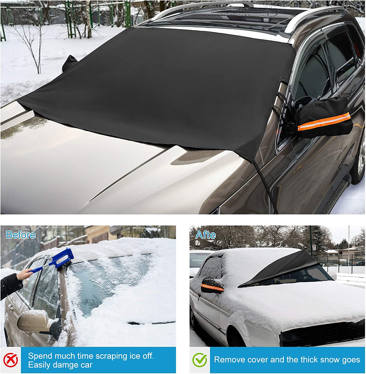 Kohree Upgraded Car Windshield Snow Ice Cover