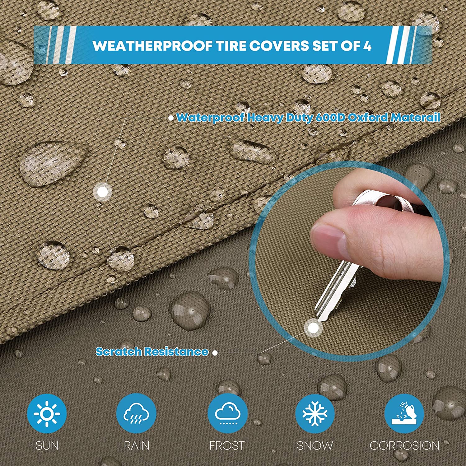 Camper Tire Covers Set of 4