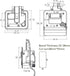 Size of Kohree RV Entry Door Lock