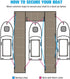 Most common ways to secure your boat to a dock