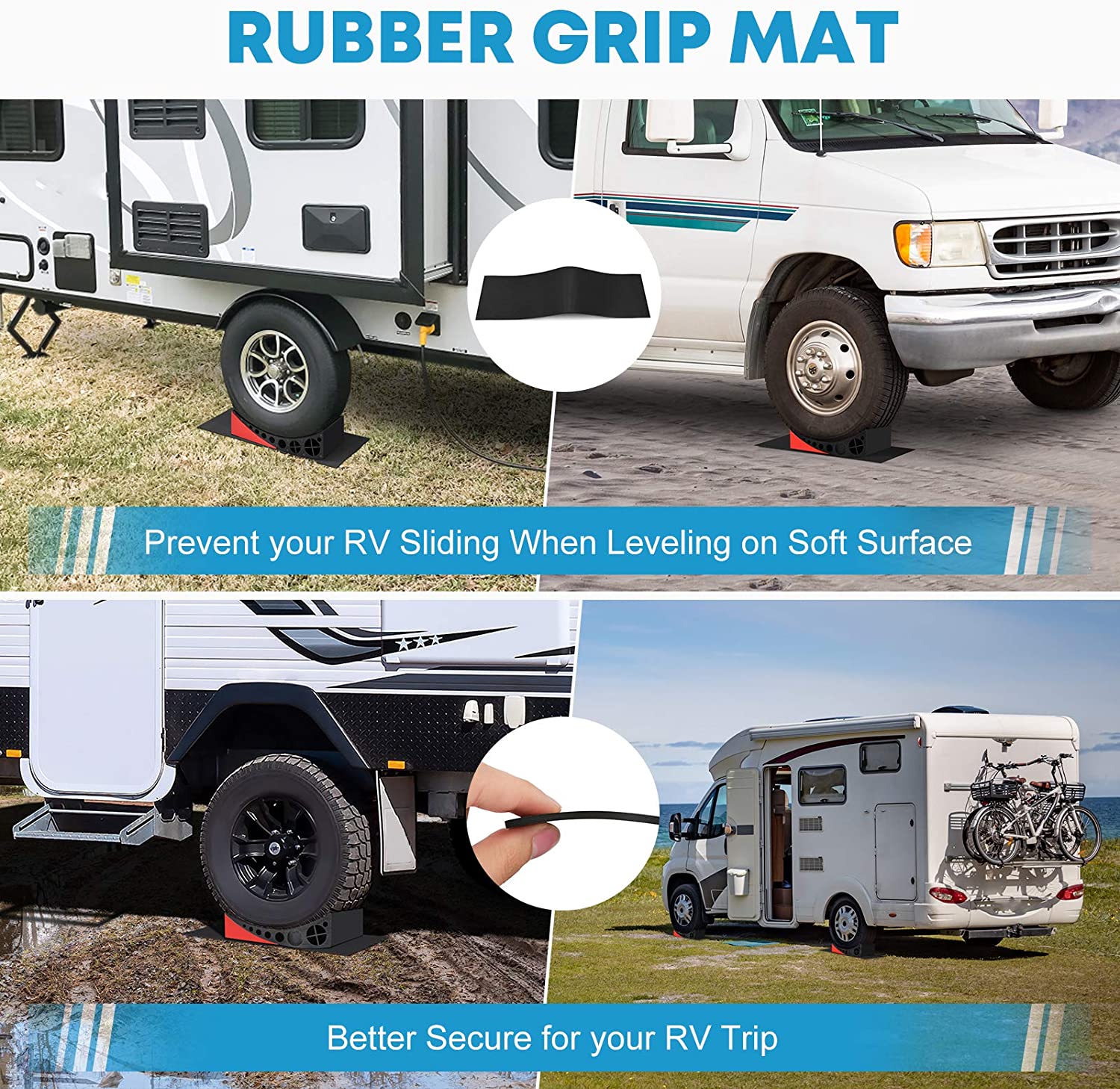 rubber RV leveling pads